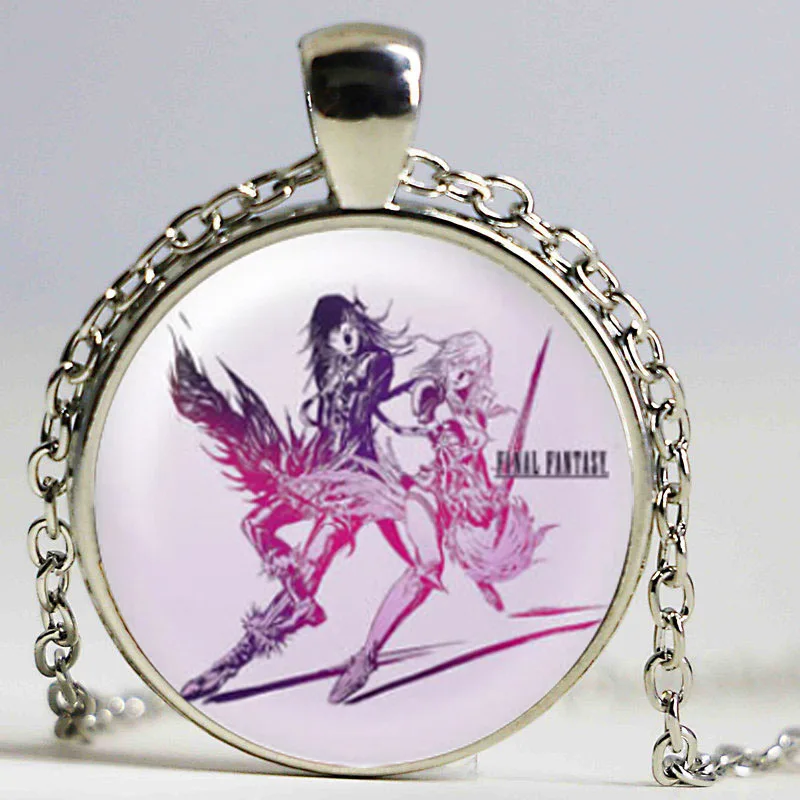 Ожерелье финальная фантазия кулон ювелирные изделия стеклянный купол ожерелье |