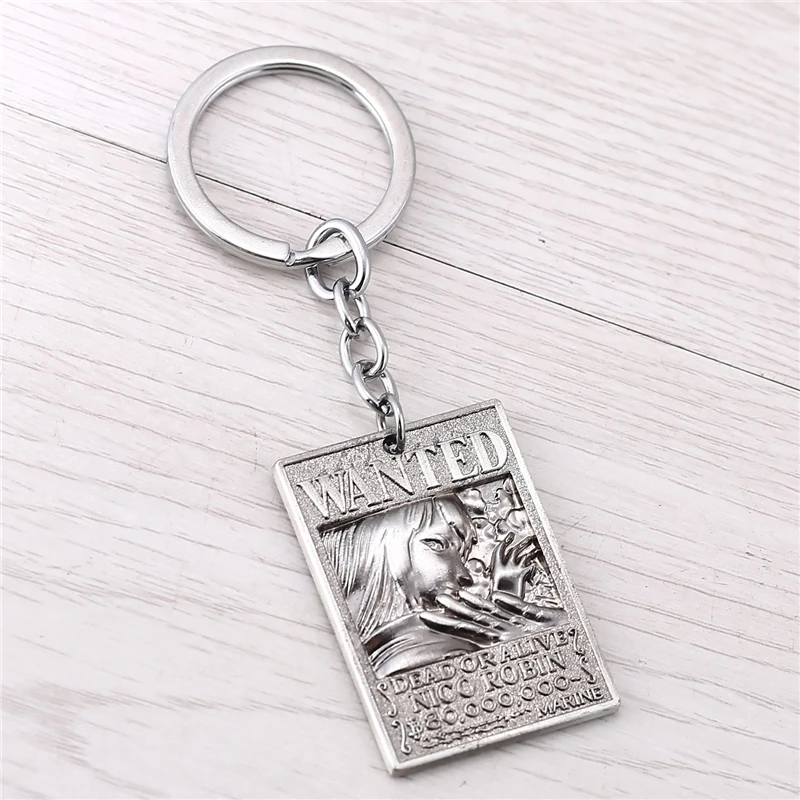 Цельный брелок для ключей J store 10 шт./лот из аниме Робин хотел металлический