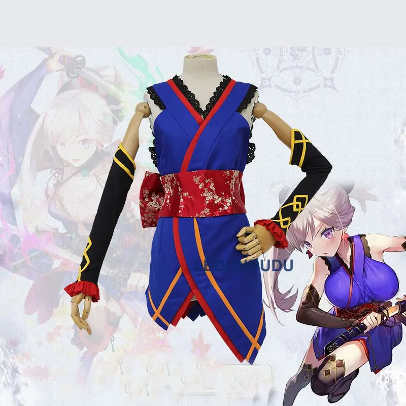 Игра FGO Fate Grand Order Miyamoto Musashi маскарадные костюмы Saber для женщин нарядный наряд