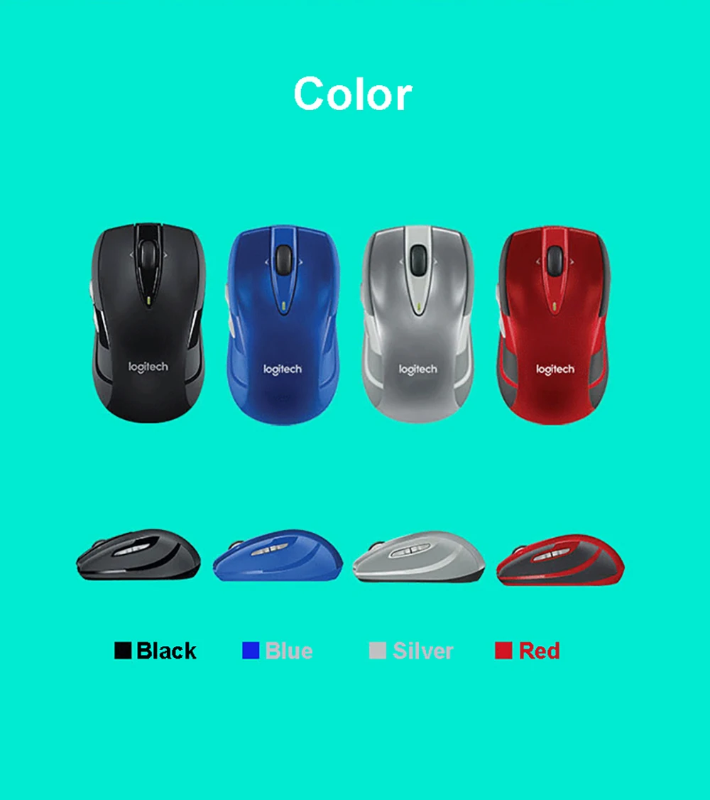 Беспроводная игровая мышь logitech M546, настоящий приемник Unifying, игровая оптическая мышь 1000 точек/дюйм, эргономичная компьютерная мышь с отслеживанием