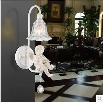 Рог/скрипка смола ангел светильник резьба романтика настенная лампа WLL 9|wall lamp|wall