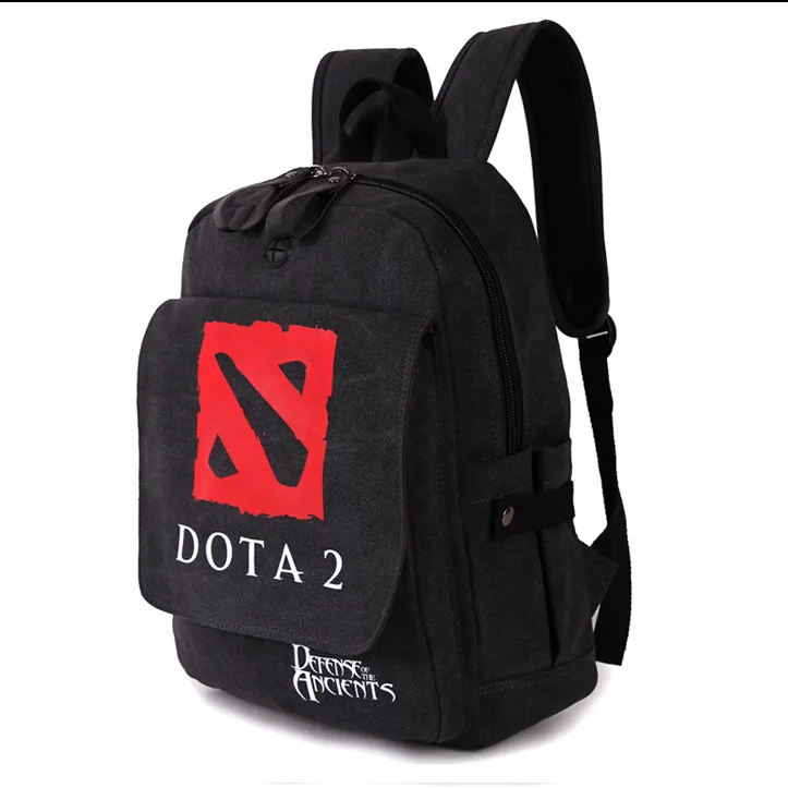 Бесплатная доставка высококачественный игровой рюкзак Dota 2 с принтом Черный