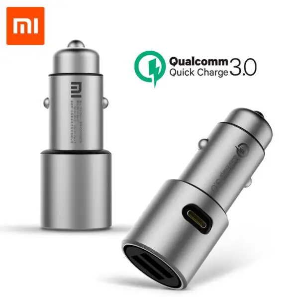 Оригинальное автомобильное зарядное устройство Xiaomi Quick Charge 3 0 MI 5 В/3 А двойной USB 9