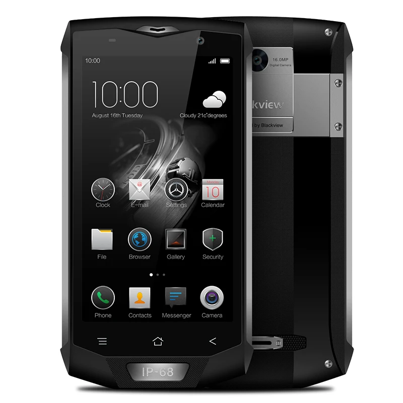 Grey Blackview BV8000 Pro 5 дюймов 4G смартфон FHD водонепроницаемый Быстрая зарядка NFC мобильные телефоны Восьмиядерный 6 ГБ+ 64 ГБ отпечаток пальца 16,0 Мп камера - Цвет: Grey