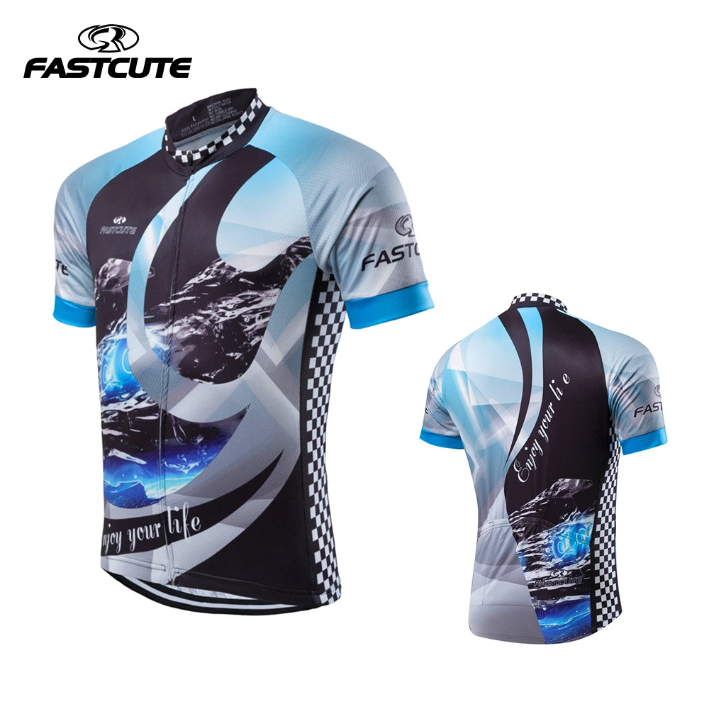 Fastcute 2016 дышащая велосипедная Джерси летняя Mtb одежда короткая Майо Ciclismo