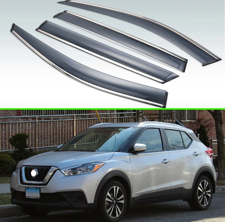 4 шт. пластиковые наружные дефлекторы для Nissan Kicks (P15) 2016 2017 2018 2019|Навесы и укрытия| |