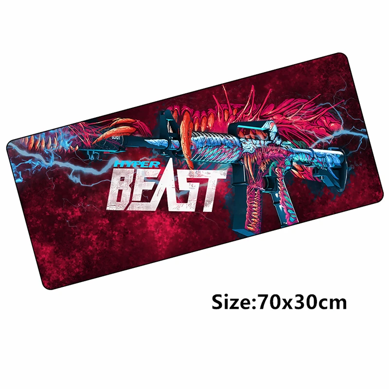 70*30 см Hyper Beast M4A1 CS Go коврик для мыши csgo скины игровой коврики CS: Игры Геймер