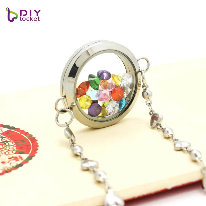 Камни талисманы diylocket из циркона качество 12 цветов подвески для рукоделия