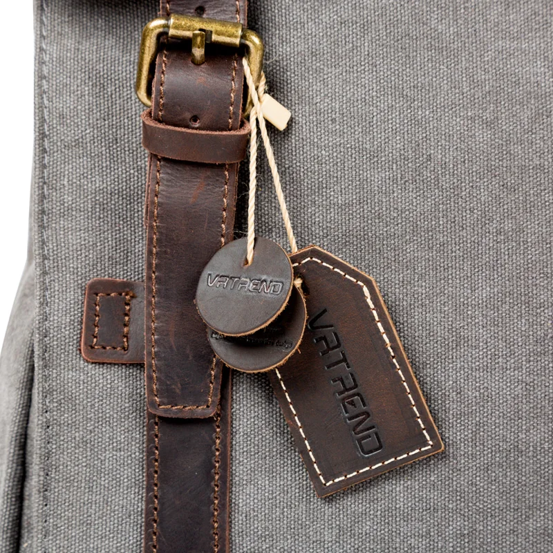 VRTREND Ретро сумка мужская на плечо Повседневная холщовая компьютерный Рюкзак