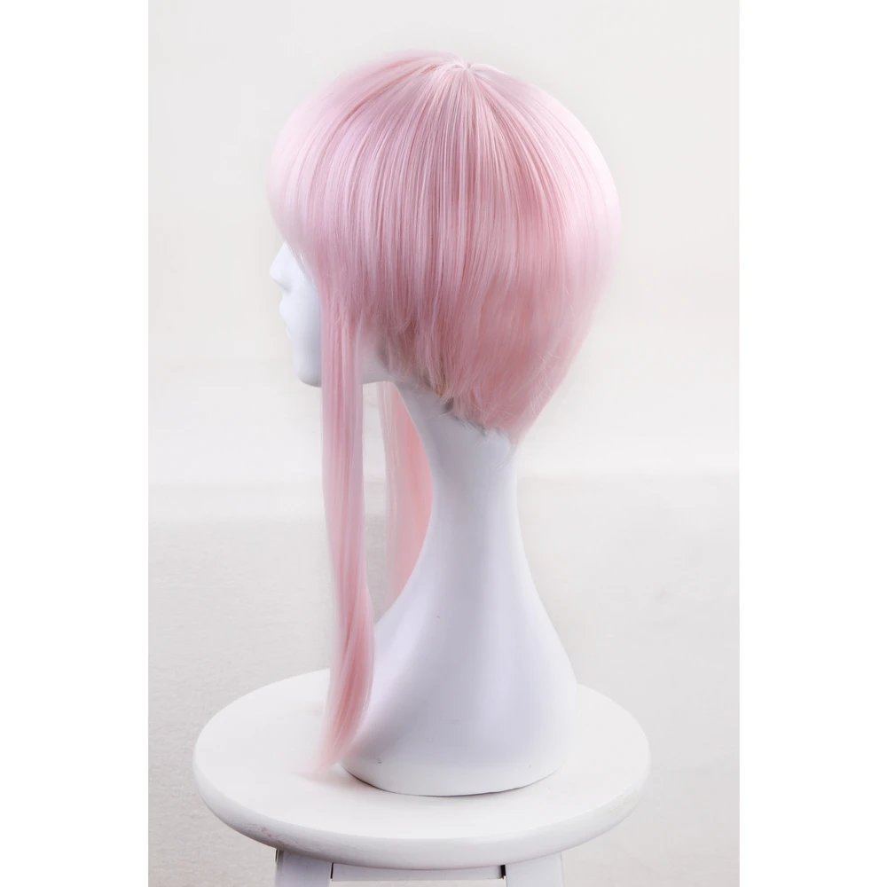 65cm DARLING in the FRANXX 02 Cosplay Wig Synthetic Hair ZERO TWO Long Pink Wigs With One Clip On Ponytail Anime Hairpiece |