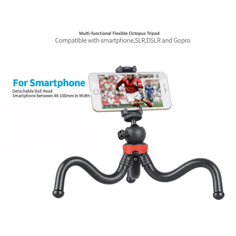 Для камеры iPhone DSLR Gopro Портативный штатив Гибкий Осьминог для путешествий Мини