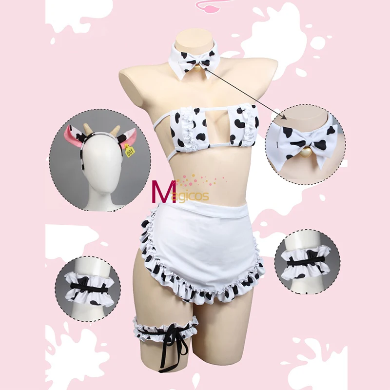 Женский костюм для косплея аниме медовая Корова соблазнительный
