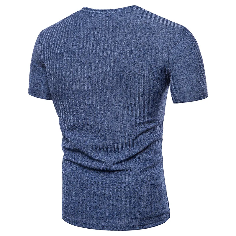 Футболка мужская с глубоким V образным вырезом пикантная Облегающая рубашка