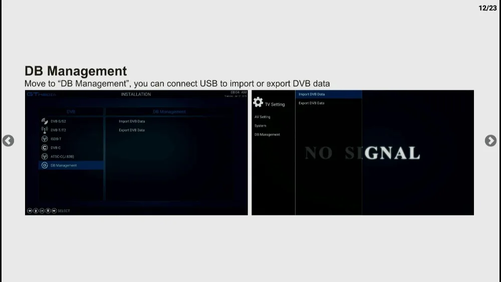 GTMEDIA GTT2 Smart tv box DVB-T2/кабель(J83.A/C)/ATSC-C/ISDBT android 6,0 2GB 8GB 4K H.265 WiFi IP tv простая в эксплуатации Android box