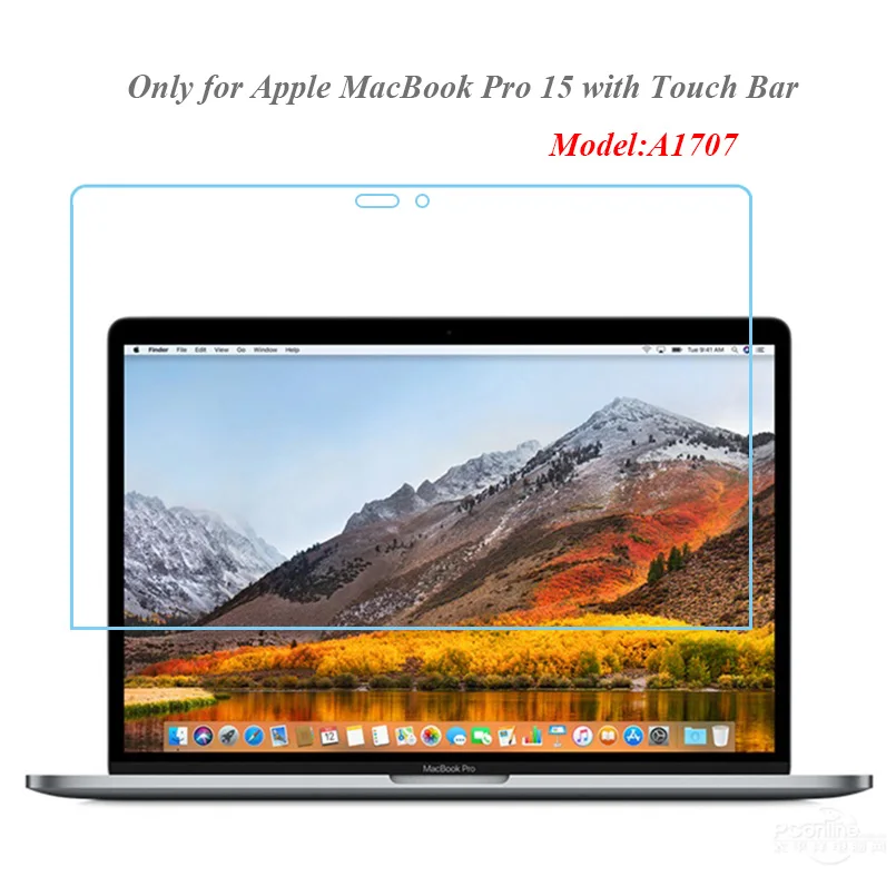 Закаленное стекло для Apple MacBook Pro 15 с сенсорной панелью модель A1707 защитная пленка