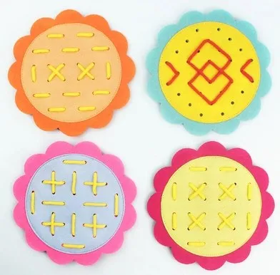 Симпатичные 8 цветов цветущие подсолнухи печатные войлочные Детские Нетканые