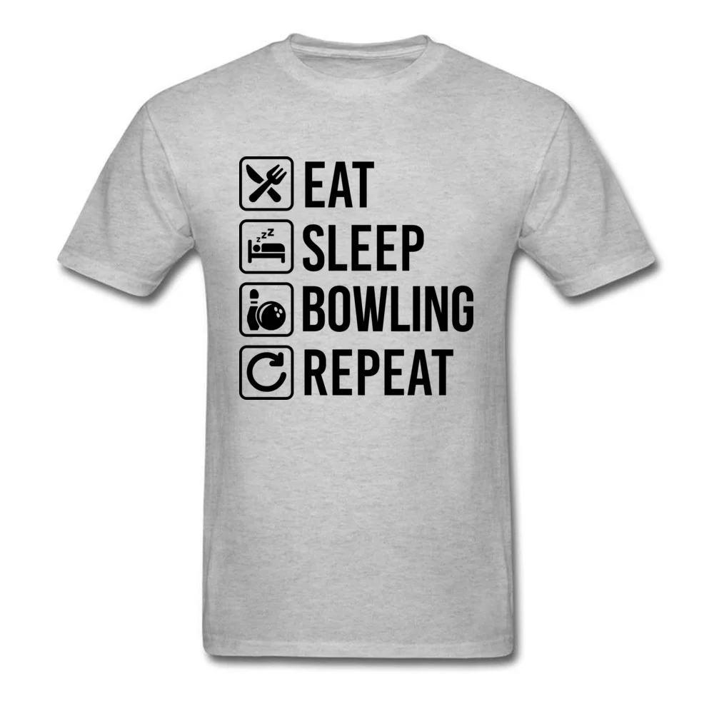 Футболка мужская с надписью Eat Sleep Bowlinger Repeat тенниска Redact лучший подарок для