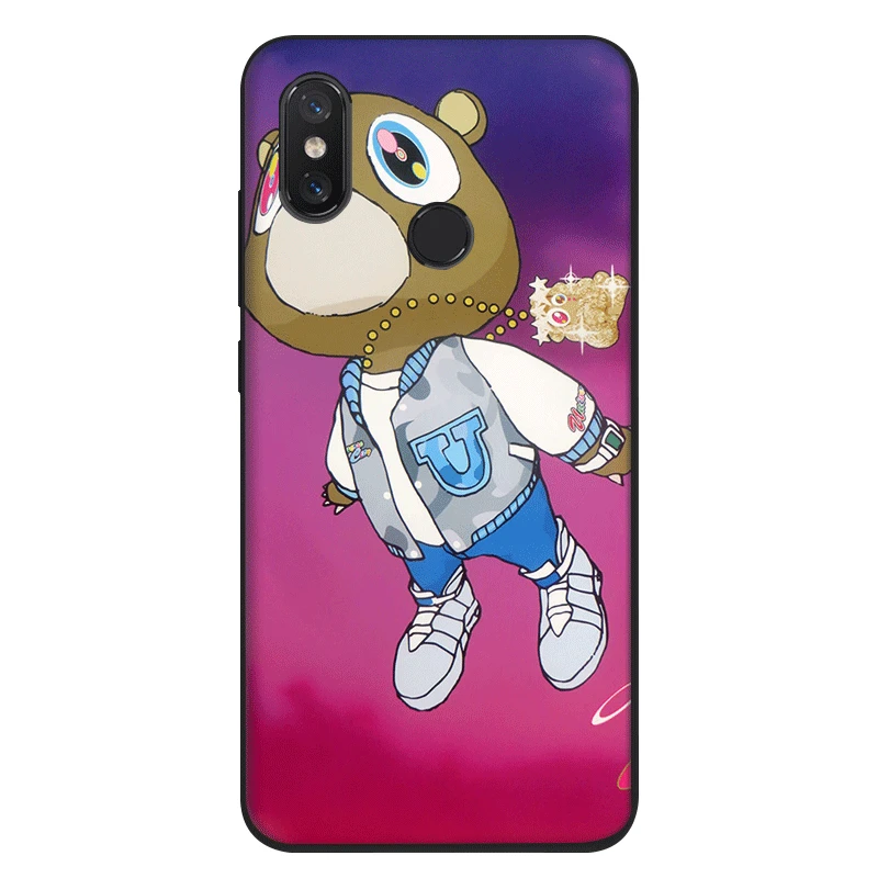 Черный силиконовый чехол из ТПУ для Xiaomi Redmi 4A 4X5 5A Plus 6A 6 Pro S2 Kanye West Graduation