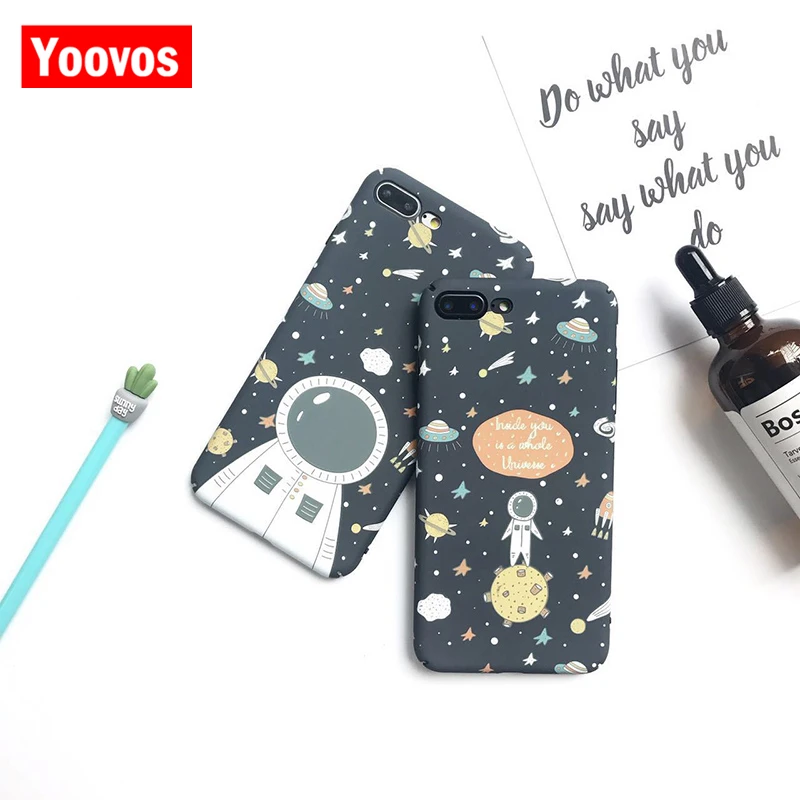 Yoovos 2018 Новый литературы и Книги по искусству астронавт чехол для телефона IPhone 6 7 8