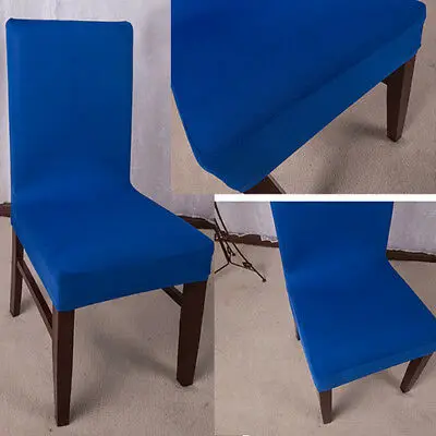 Spandex Stretch Wedding Banquet Chair Cover Party Decor Dining Room Solid Color Seat | Дом и сад