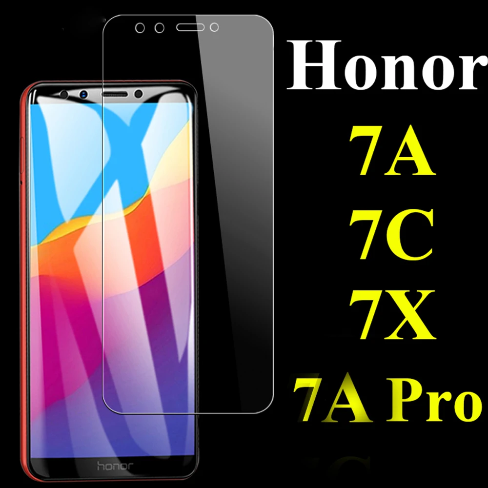 

glass for huawei honor 7 7C 7A pro 7X 7S Y5 prime 2018 phone screen protector protective film for huawei tempered on the glass