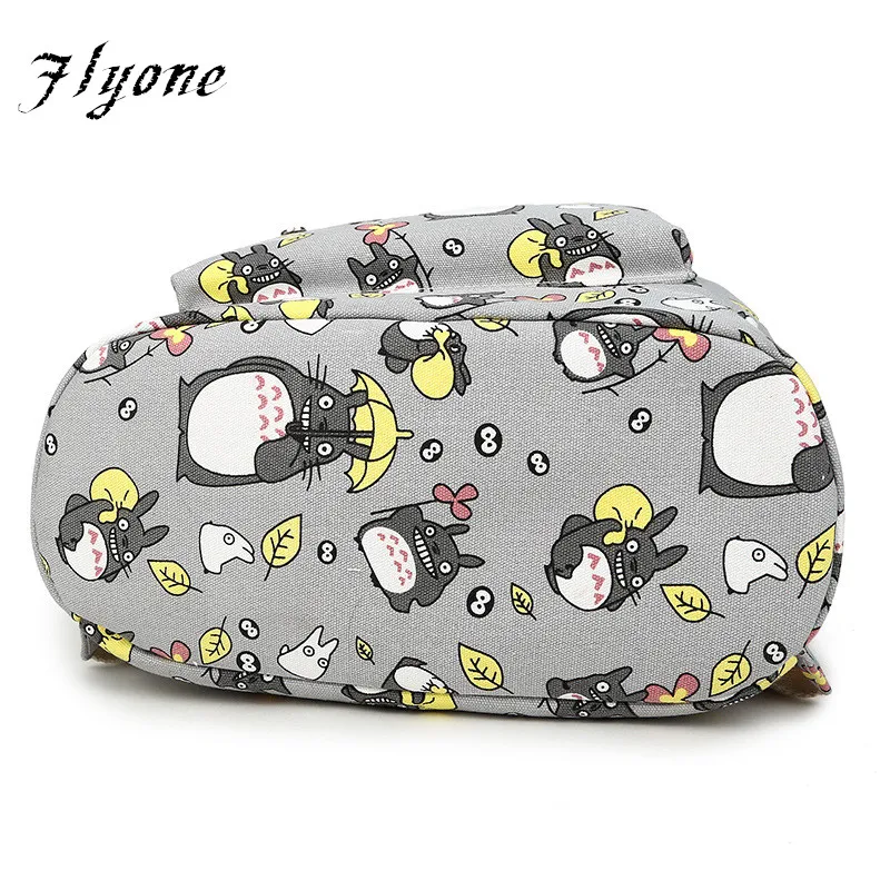 Flyone Для женщин Тоторо рюкзак девушки рюкзаки 3D печать путешествия softback Mochila школа