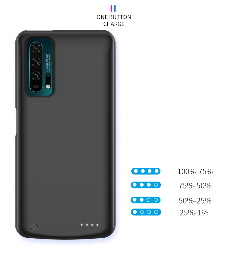 Высокое качество, 6500 мА/ч, внешний аккумулятор, чехол для Honor 20 S, запасная батарея, зарядка для huawei Honor 20/20Pro, чехол для аккумулятора