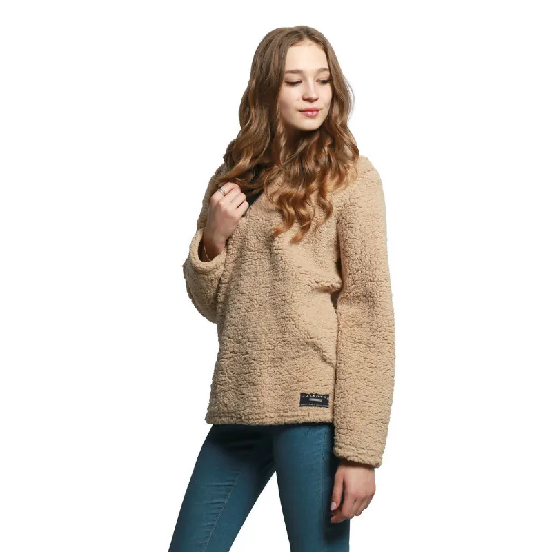 Yomsong European and American explosion models ladies pullover large size sweater autumn winter new warm plush jacket | Женская одежда