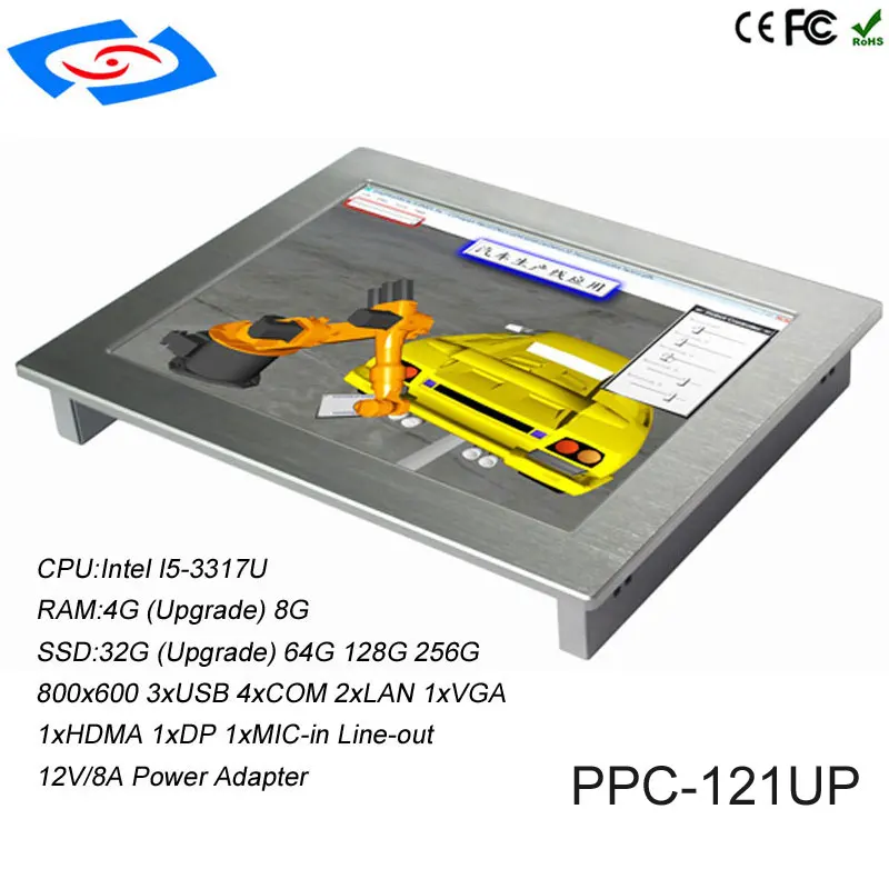 Низкая стоимость 12 1 &quotс SSD 32 Гб прочный промышленный планшетный ПК с бортовой 4G
