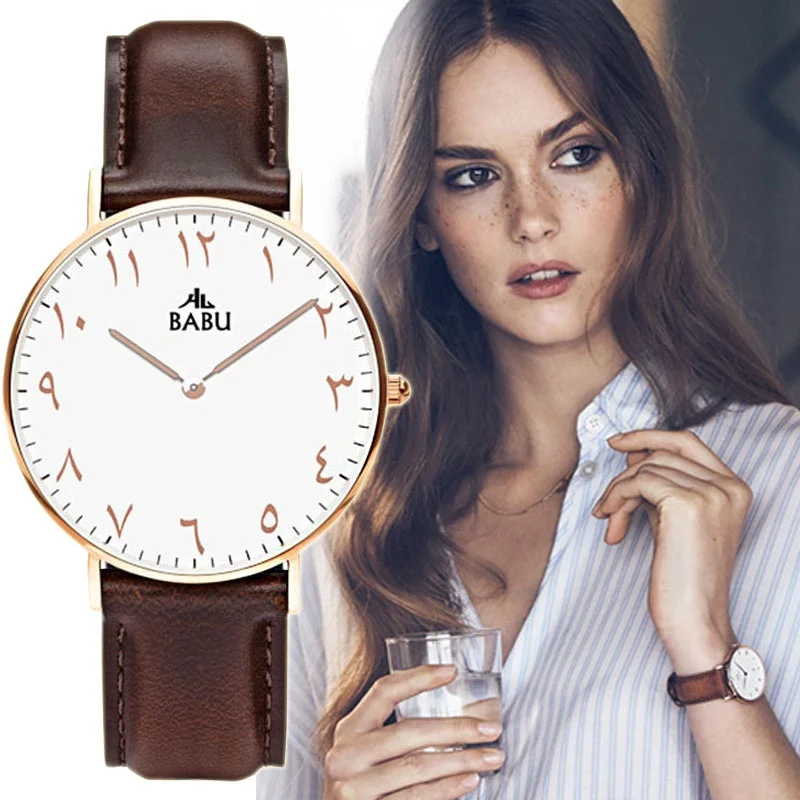 Женские часы золотые стильные женские арабские цифры новый дизайн Montre Femme