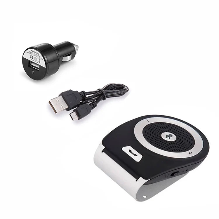 Car Styling Hands-free Bluetooth Kit Speakerphone Noise Cancelling Multi-point Wireless Clip On Sun Visor Portable Audio | Автомобили и