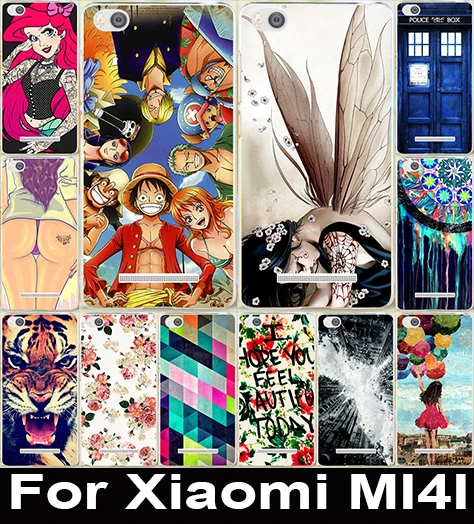 Colorful Printing Plastic Hard Cover For Xiaomi Mi4i Mi4C X9 M4C 5.0 inch 4C M4i mi 4i mi4 I Phone Cases Bags Skill Shell Hood