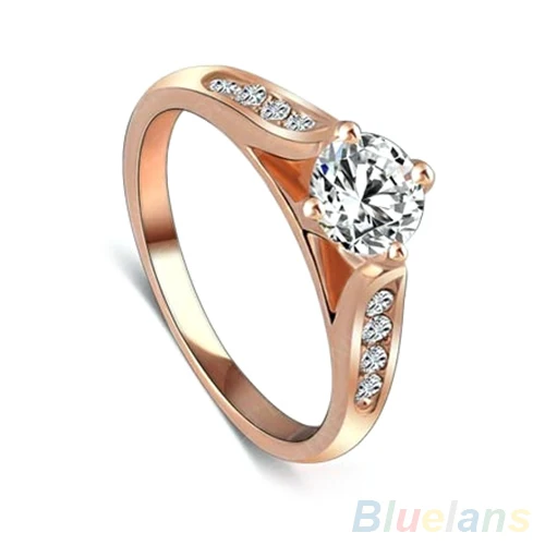 Женское свадебное кольцо из сплава золота 1 p7t|ring ring|ring rose goldrose gold ring |