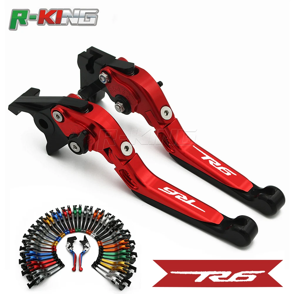 Складные Выдвижные рычаги тормоза с ЧПУ для Yamaha R6S USA VERSION 2006-2009 2008 2007 | Автомобили и