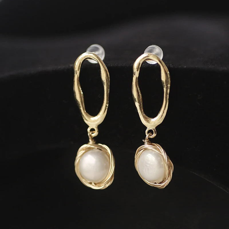 Серьги для Для женщин настоящий жемчуг Jewelry Роскошный натуральный серьги