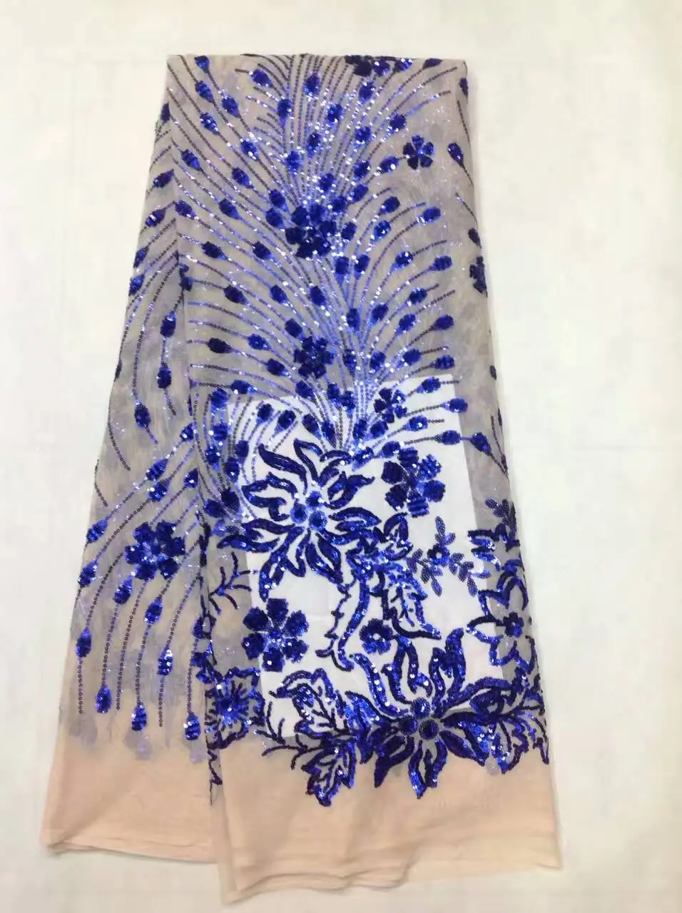 

African Lace Fabric High Quality Net Lace with Sequins,French Voile Guipure tulle mesh Lace Fabric for wedding dresses JL1057
