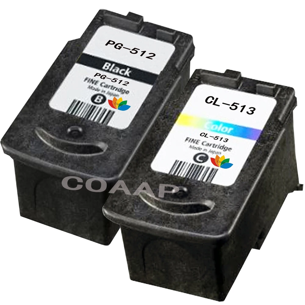 2 комплекта PG512 CL513 перезаправляемый чернильный картридж PG-512 CL-513 для Canon MP240 MP250 MP270