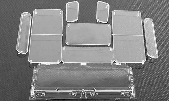 Резиновый грязезащитный брызговик и жесткий корпус D90 окошко модель 1/10 шкала RC4WDD
