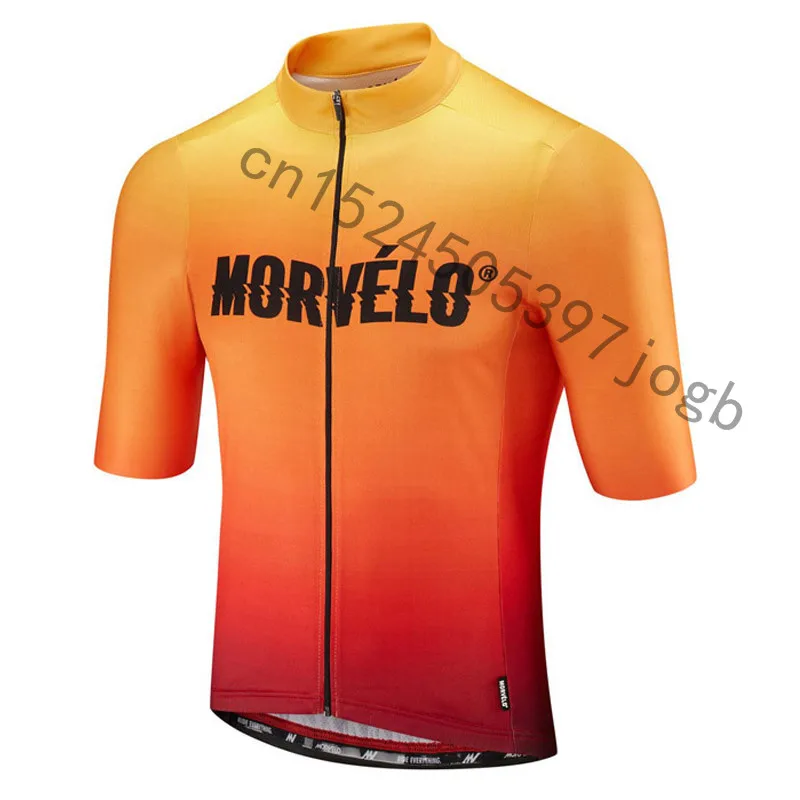 Новинка morvelo Мужские Короткие рукава велосипедные майки Джерси для горного кофта для велоспорта Триатлон велосипед Bicicleta только рубашка одежда для велоспорта
