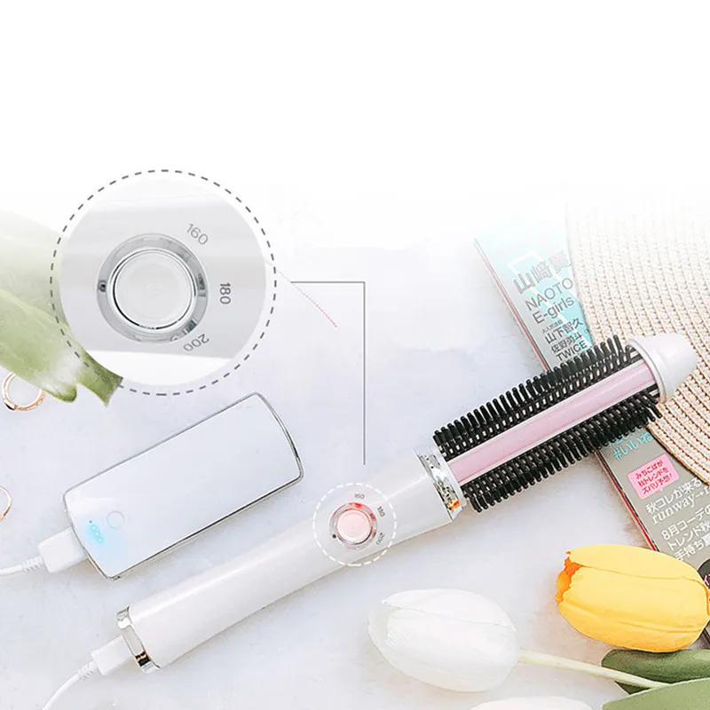 Выпрямители USB зарядка прямые волосы щетка расческа перезаряжаемая для завивки волос Инструменты для укладки Беспроводная многофункциональная расческа
