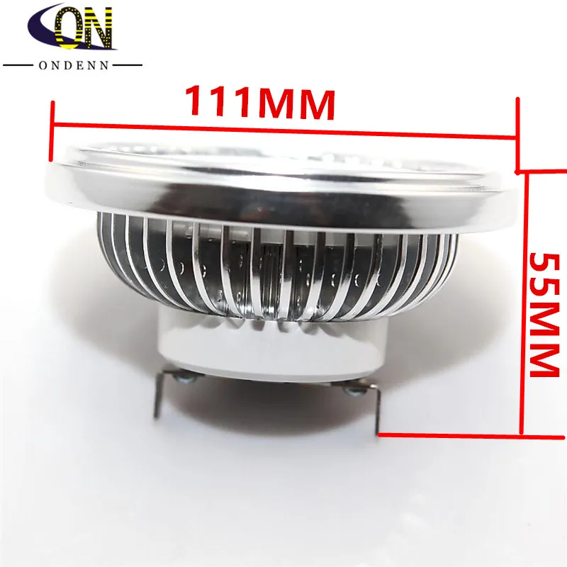 Оптовая Цена по прейскуранту завода-изготовителя 15W COB LED AR111 Light G53 DC12V 100-240V AC High Lumens