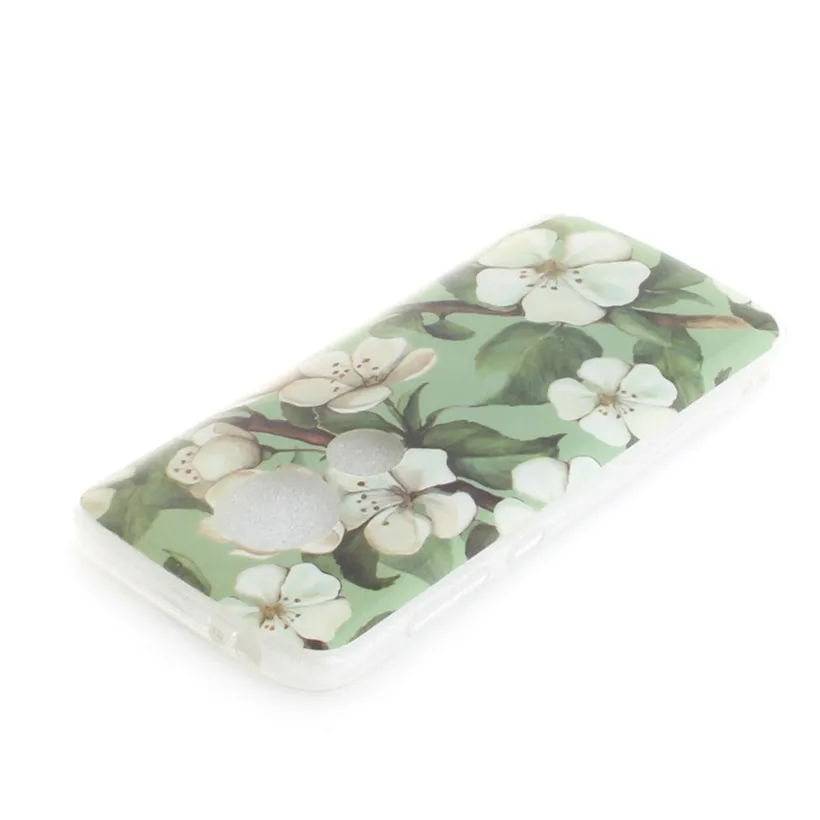 HEMASOLY Soft TPU Case For Moto E5 Plus Silicone Lovely Painted Flower Animal Back Cover |