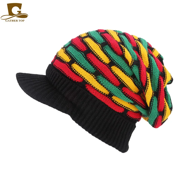 Ямайка регги Gorro защищающая малыша от солнца и растаман Стиль шапка в стиле