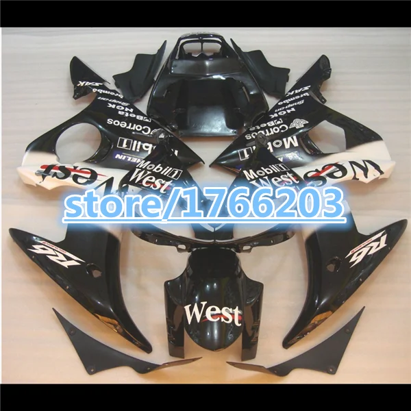 Обтекатели для YZF-R6 03-05 YZF R6 03 04 05 черный белый 600 2003 2004 2005 комплекты обтекателей Ning |