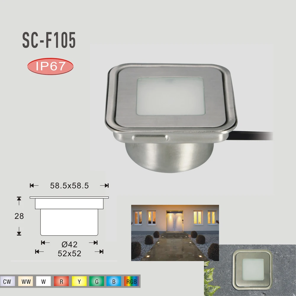 Уличное освещение IP67 12 В постоянного тока 0 6 Вт|inground light|paver lightled paver lights |