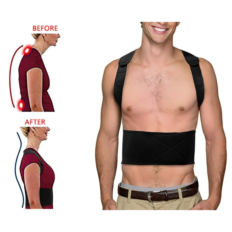 Мужской регулируемый пояс для коррекции осанки терапевтический Ортопедический