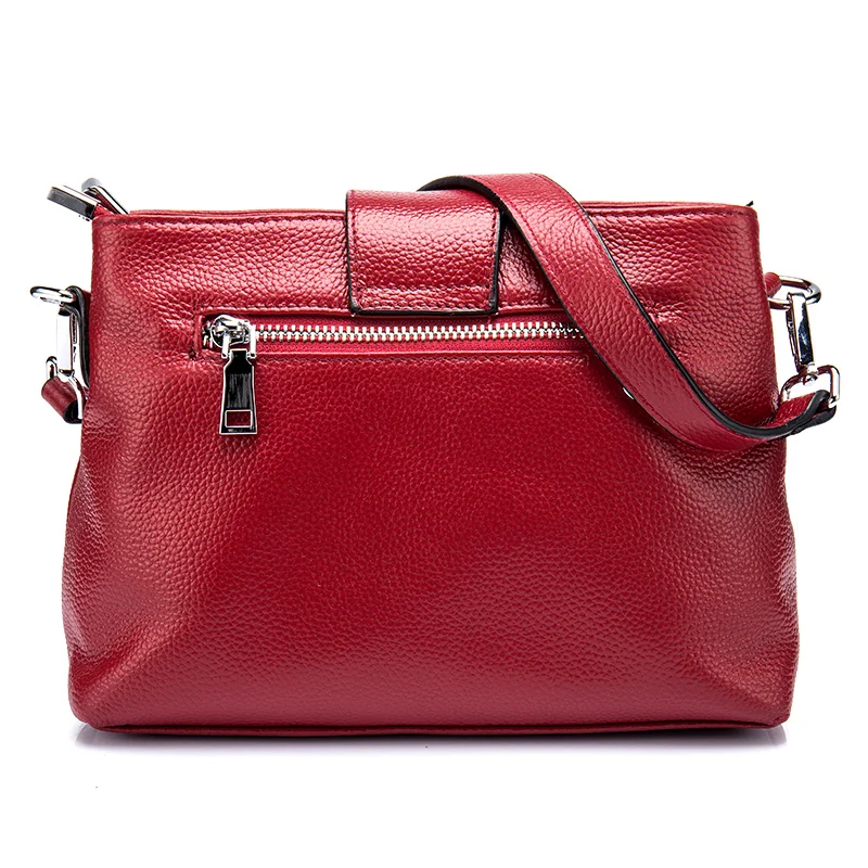 Женская сумка мессенджер из натуральной коровьей кожи на молнии|designer crossbody|designer