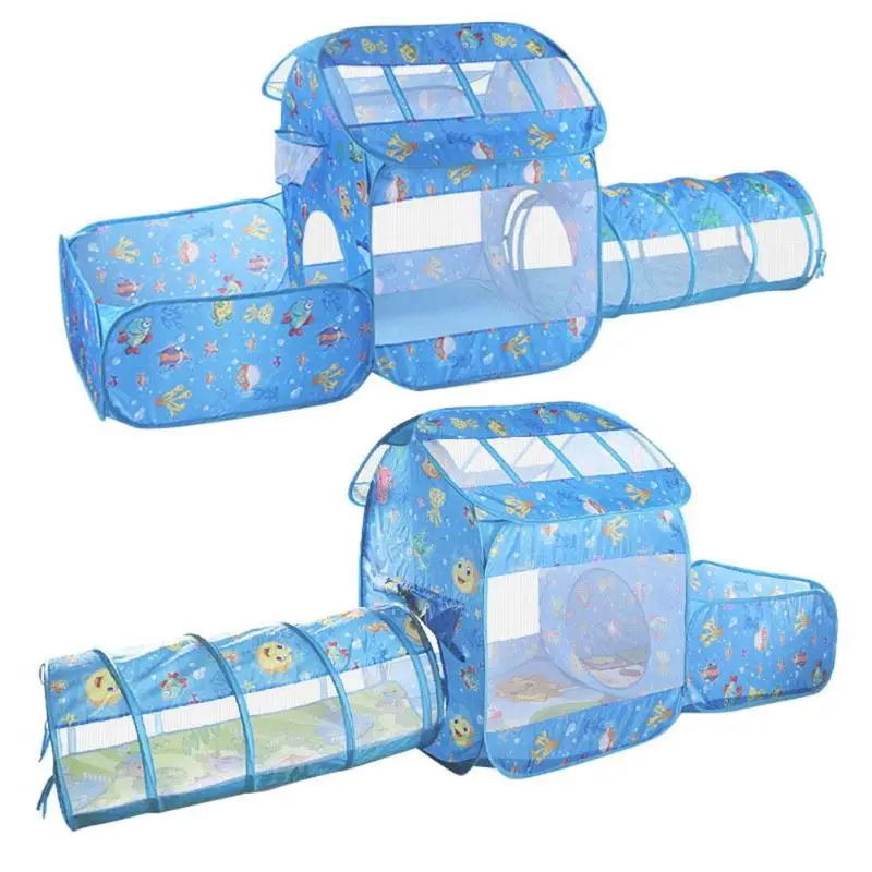 Детская Палатка Домик игрушки туннель ползающий игровой домик замок портативный