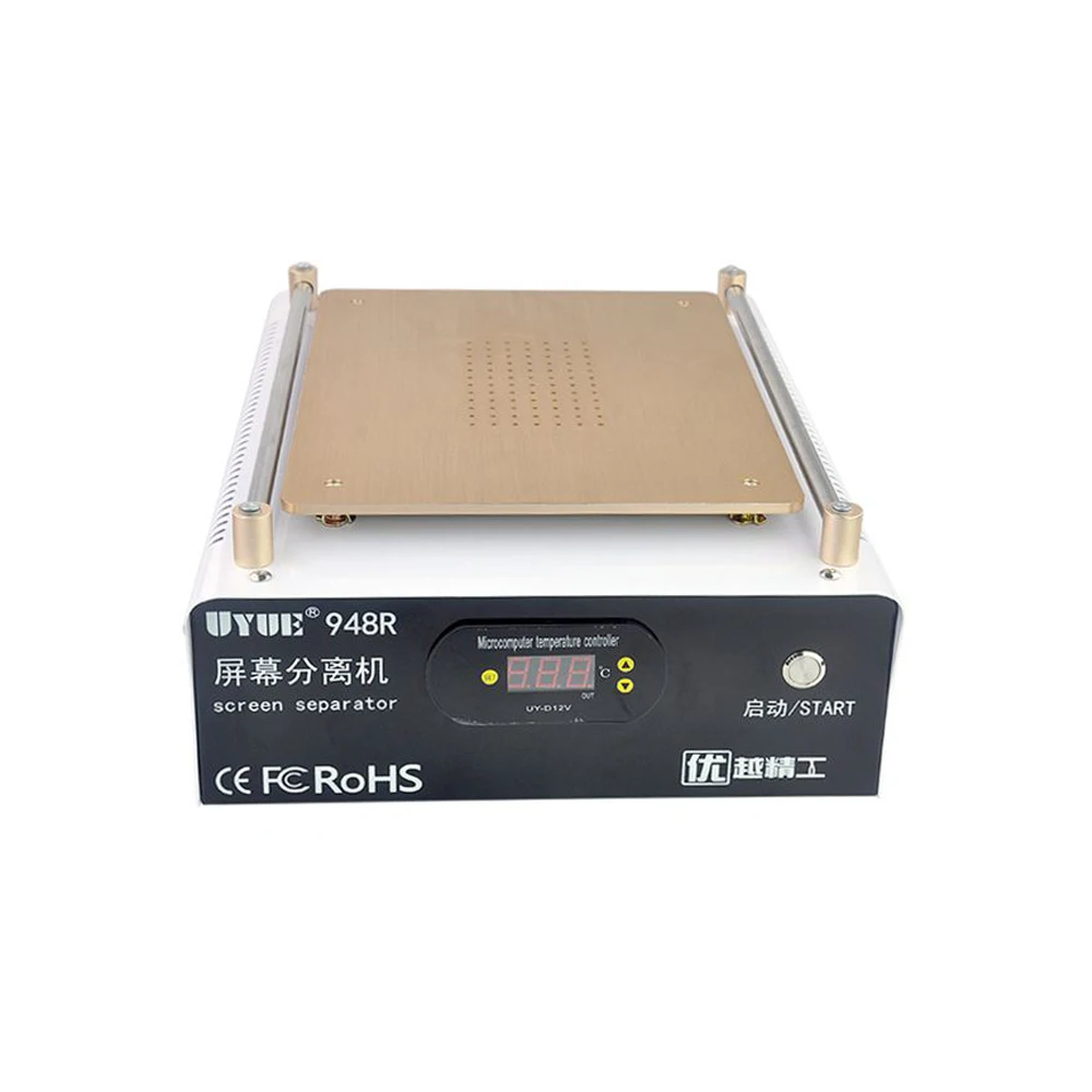 UYUE 948R 14-дюймовый ЖК-дисплей мобильный телефон встроенный насос вакуумный металлический корпус Стекло машина-сепаратор с ЖК-экраном+ светодиодный Дисплей