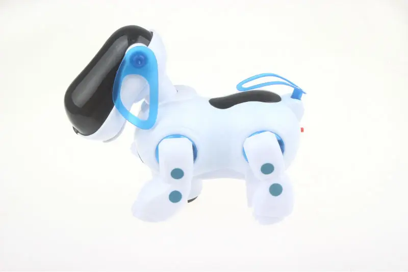 Электронная собака робот милая музыкальная сияющая интеллектуальная ходячая